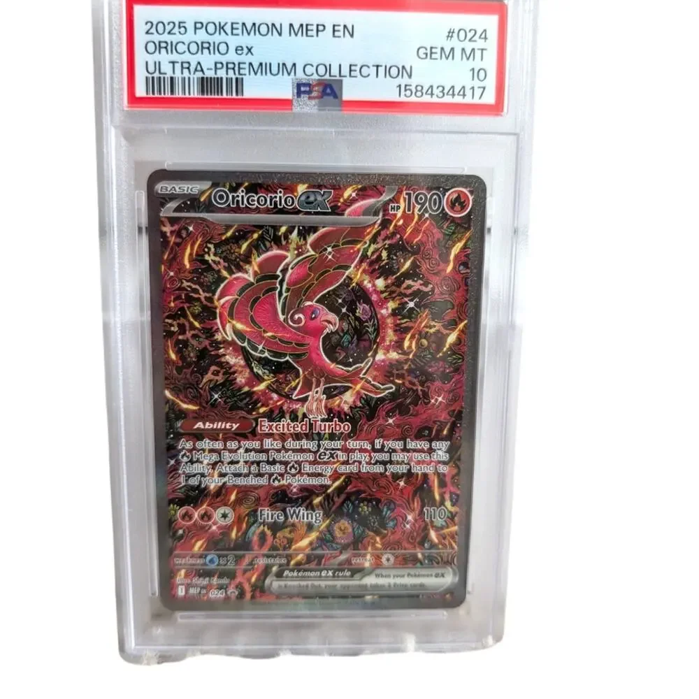 2025 POKEMON MEP EN-ME UPC BLACK STAR PROMO #024 ORICORIO ex PSA 10